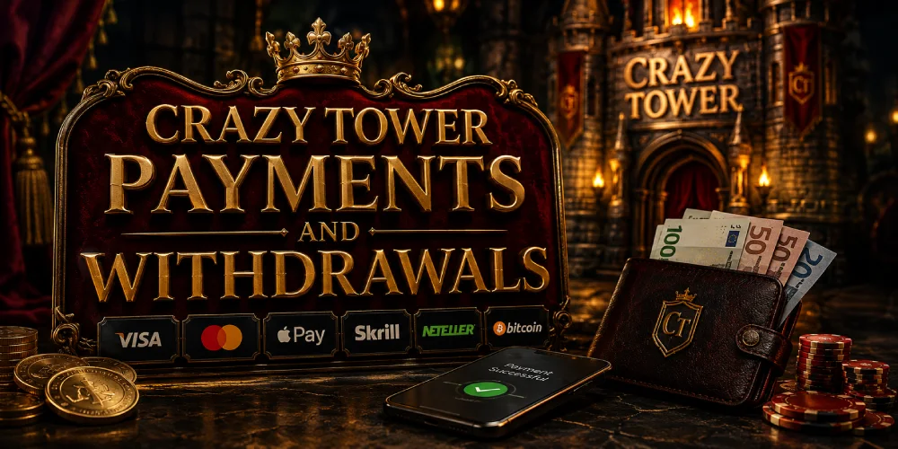 Crazy Tower Payments and Withdrawals